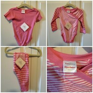 NWT Hanna Andersson Baby Onesie Set 6-12 Months